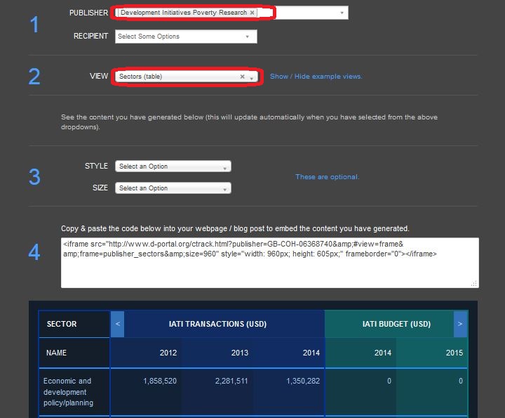 gen screen - DIPR sectors search