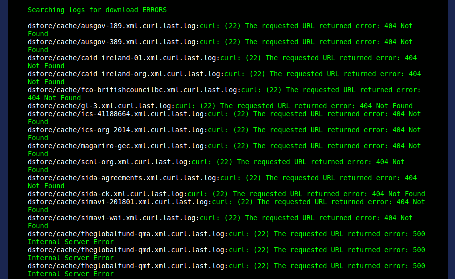 Displaying cron logs with enabled links